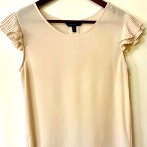 Women's Banana Republic Pleated Cap Sleeve Blouse
